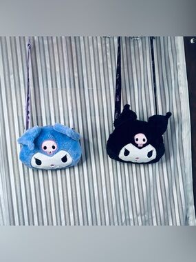 Kuromi plush crossbody bags NWOT